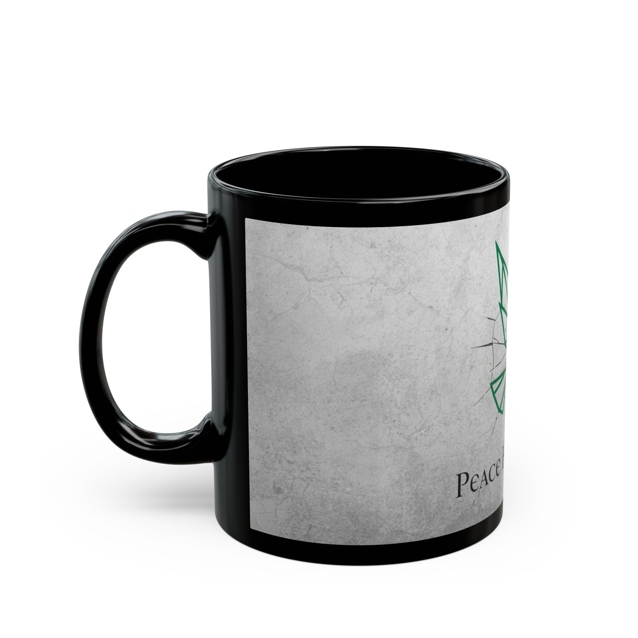 Mug - Peace Has Power Black Mug (11oz, 15oz)
