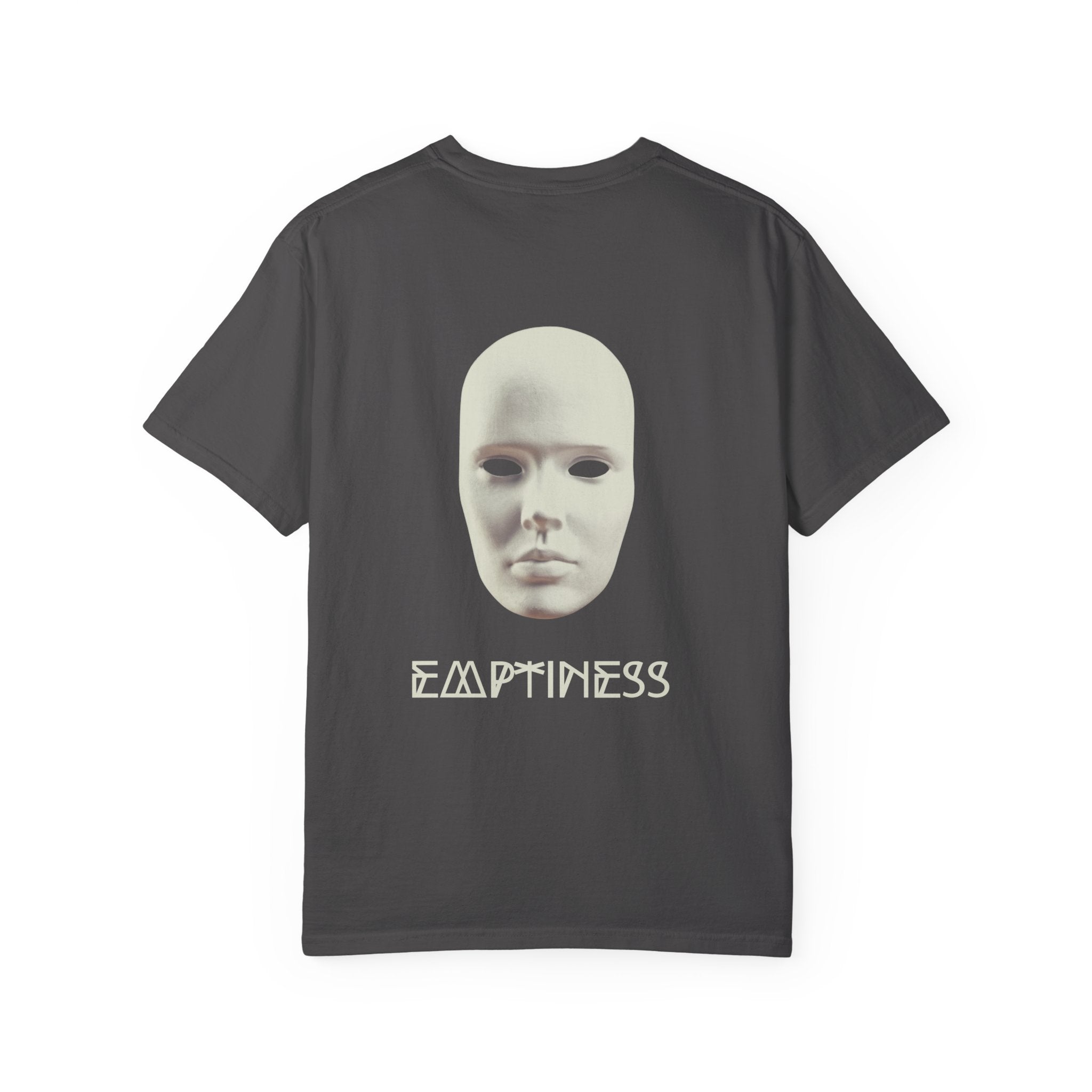 Emptiness Unisex Garment-Dyed T-Shirt, Comfortable Everyday Tee, Casual Streetwear Top, Unique Graphic Shirt, Perfect Gift for Any Occasion