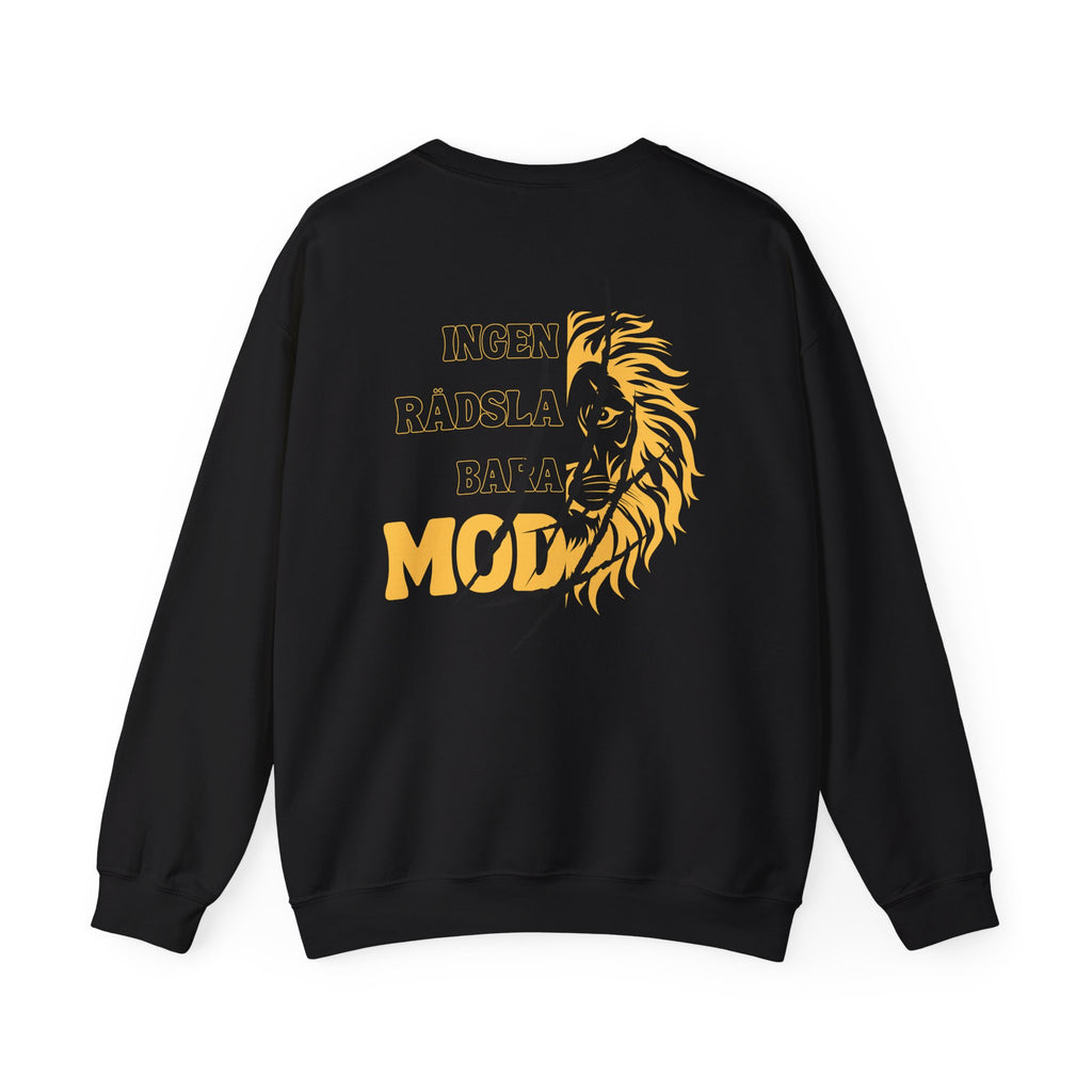 Swedish Proverb Unisex Sweatshirt, No Fear Just Courage Quote, Heavy Blend Crewneck Jumper, Inspirational Pullover Top, Comfortable Sweater