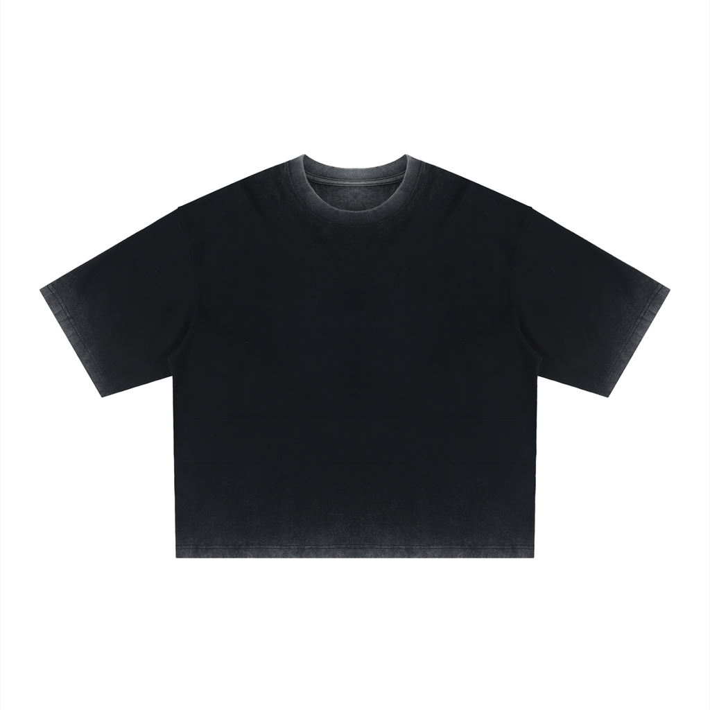 Black t-shirt on a white background