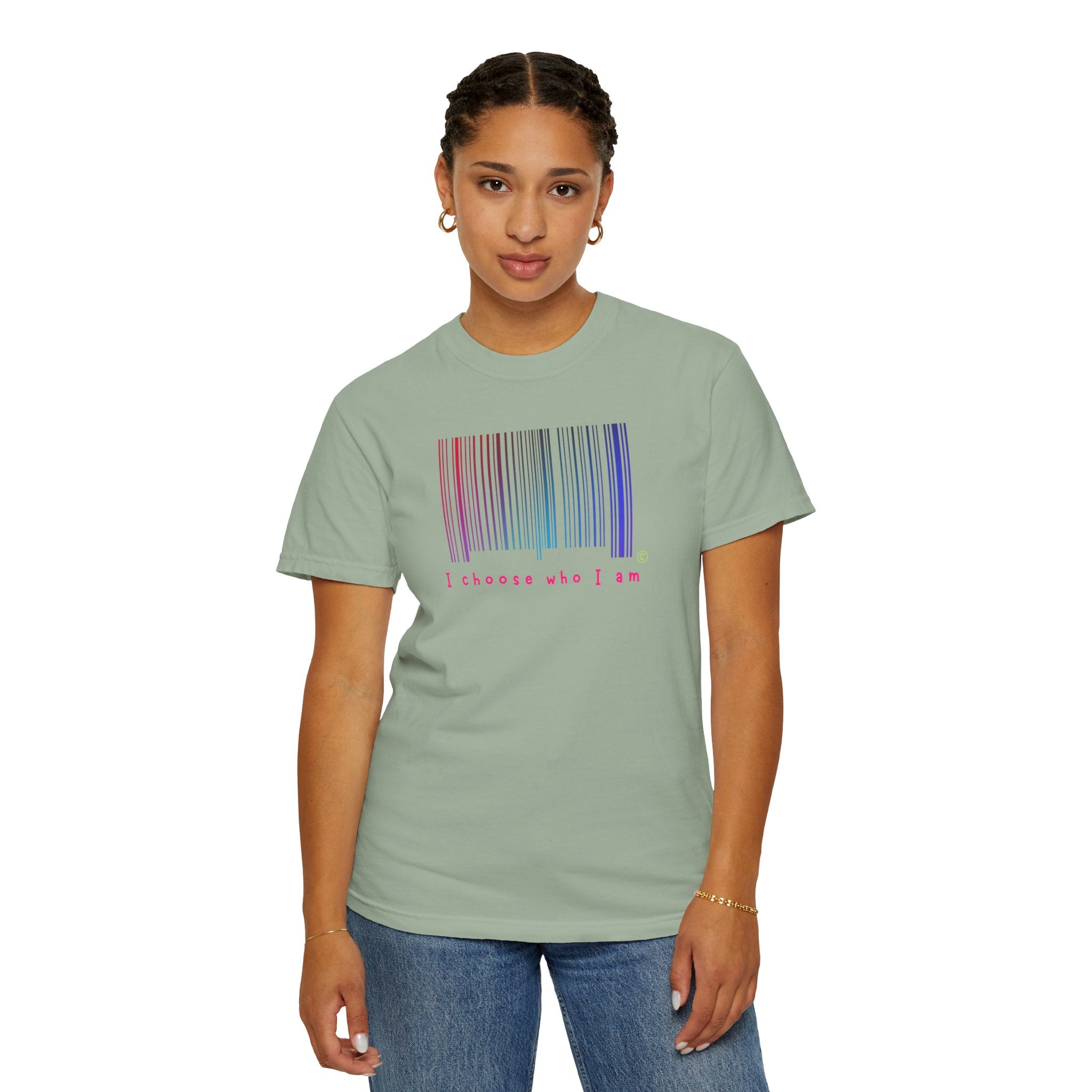 Unisex Garment-Dyed T-shirt - You are Unlabelled Design