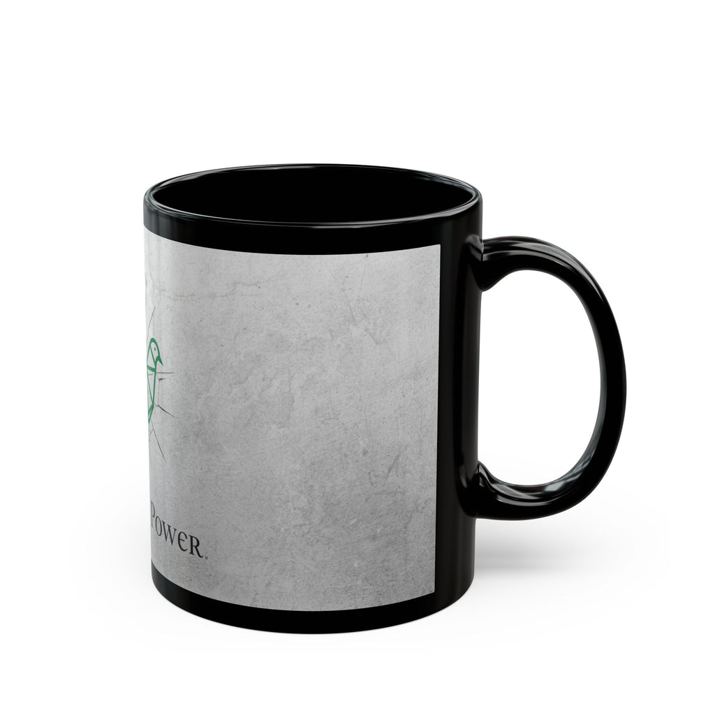 Mug - Peace Has Power Black Mug (11oz, 15oz)