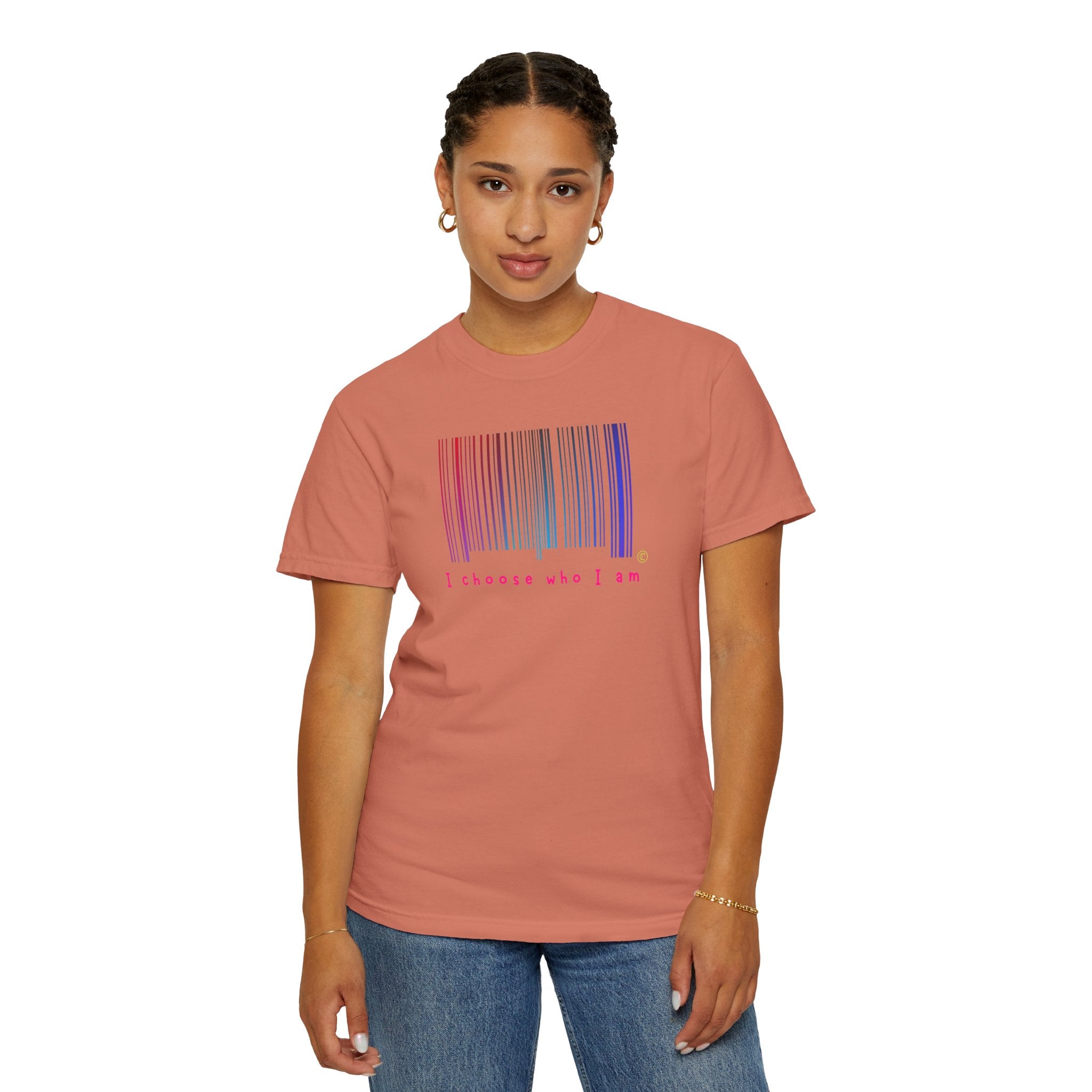 Unisex Garment-Dyed T-shirt - You are Unlabelled Design