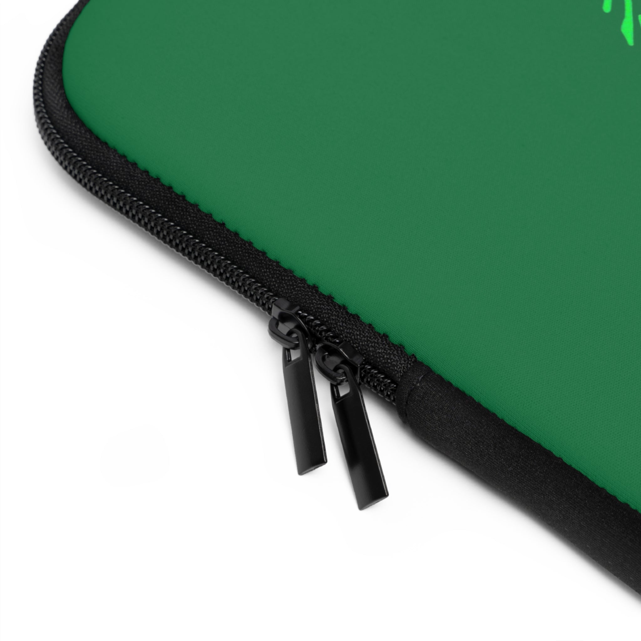 Human First Laptop Sleeve - Stylish Tech Case, Eco-Friendly Accessory, Gift for Students, Minimalist Computer Sleeve, Green Thumb Design