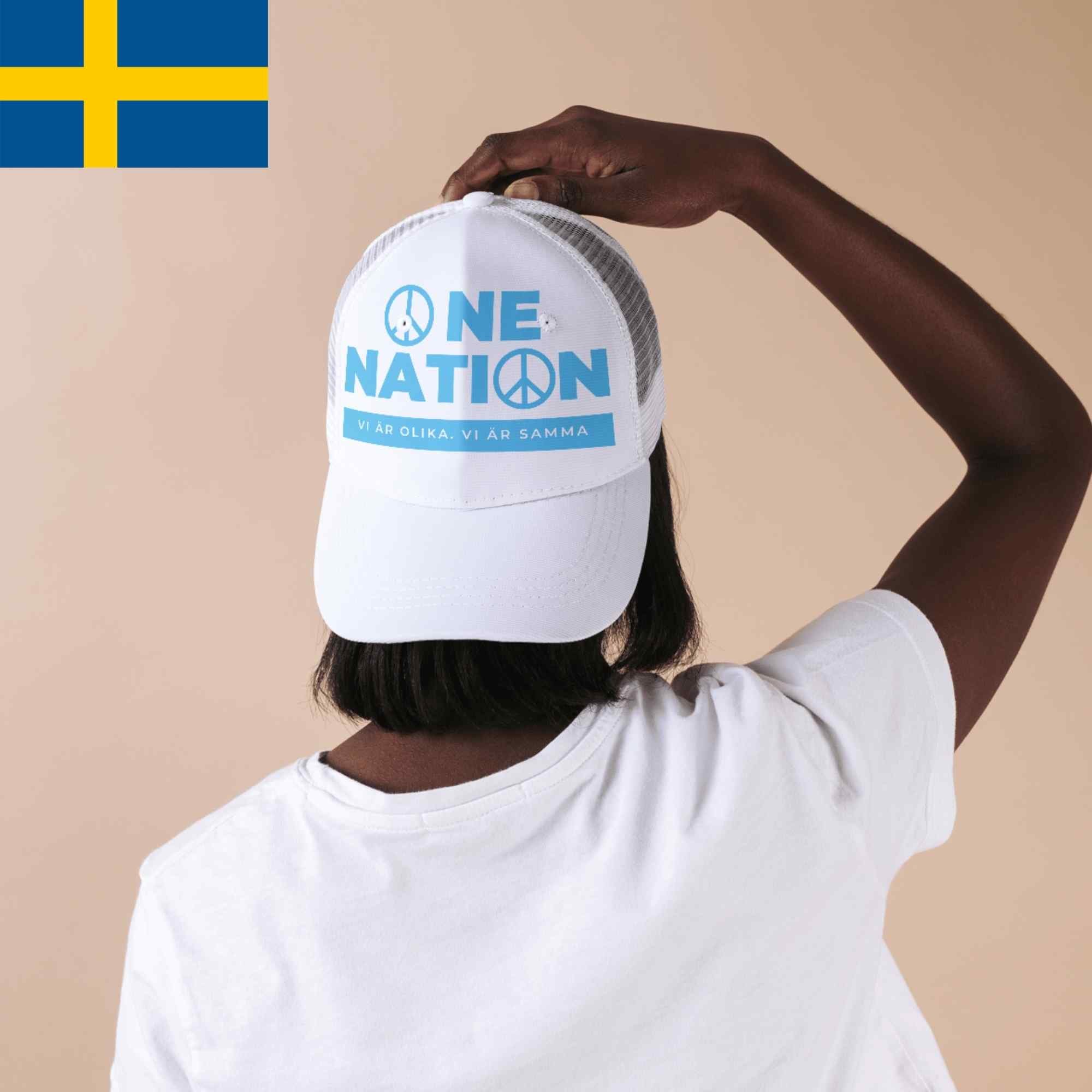 Embroidered Dad Cap, Swedish Quotes, We are One Nation, Unique Gift for Patriotic Swedes, Scandinavian Hat, Unity Headwear, Ethnic Pride Cap