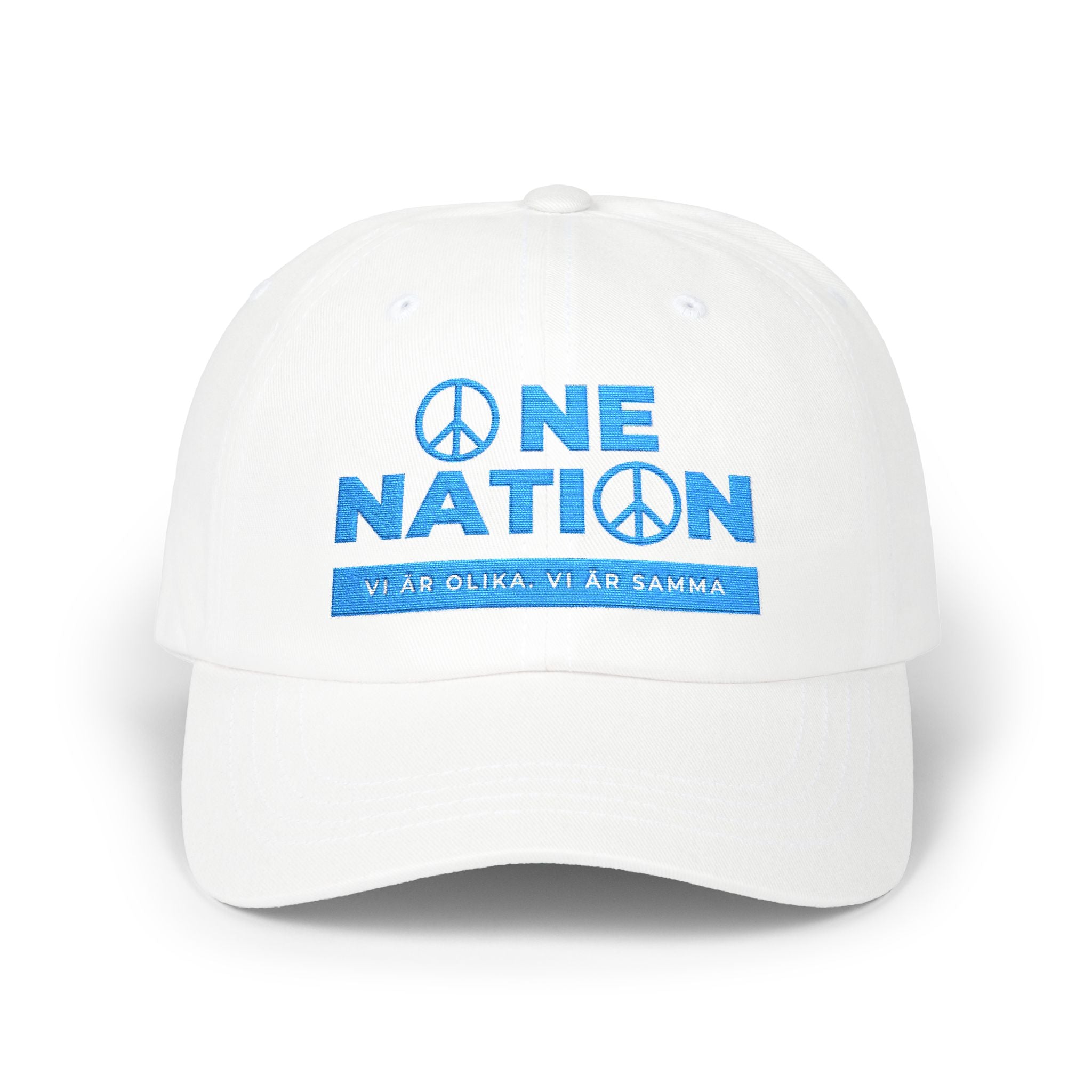 Embroidered Dad Cap, Swedish Quotes, We are One Nation, Unique Gift for Patriotic Swedes, Scandinavian Hat, Unity Headwear, Ethnic Pride Cap