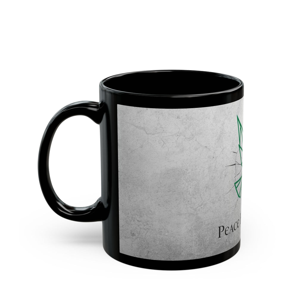 Mug - Peace Has Power Black Mug (11oz, 15oz)