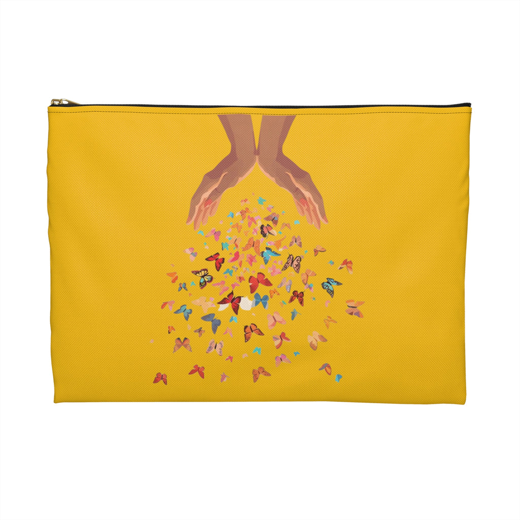 Kindness is Magic Accessory Pouch - Cute Cosmetic Bag, Gift for Friends, Makeup Organizer, Inspirational Storage, Travel Essentials