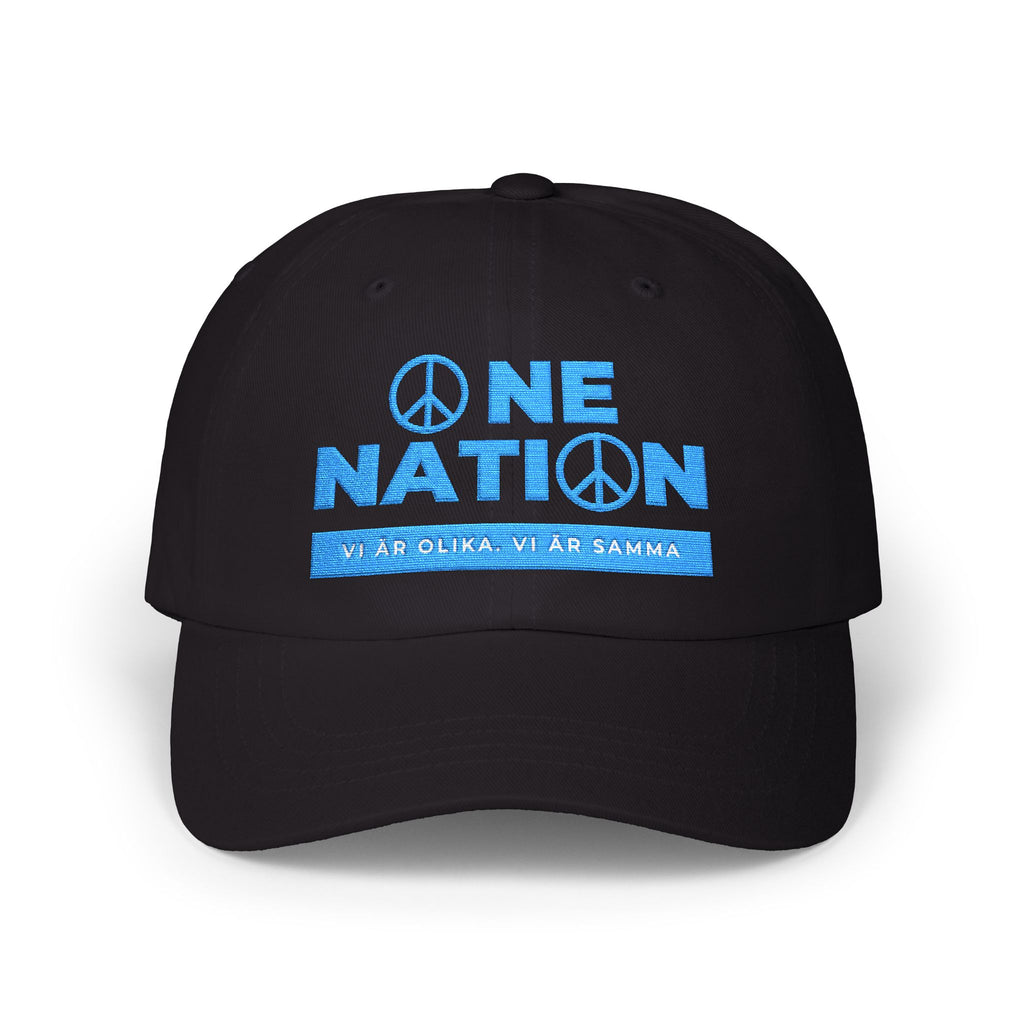 Embroidered Dad Cap, Swedish Quotes, We are One Nation, Unique Gift for Patriotic Swedes, Scandinavian Hat, Unity Headwear, Ethnic Pride Cap