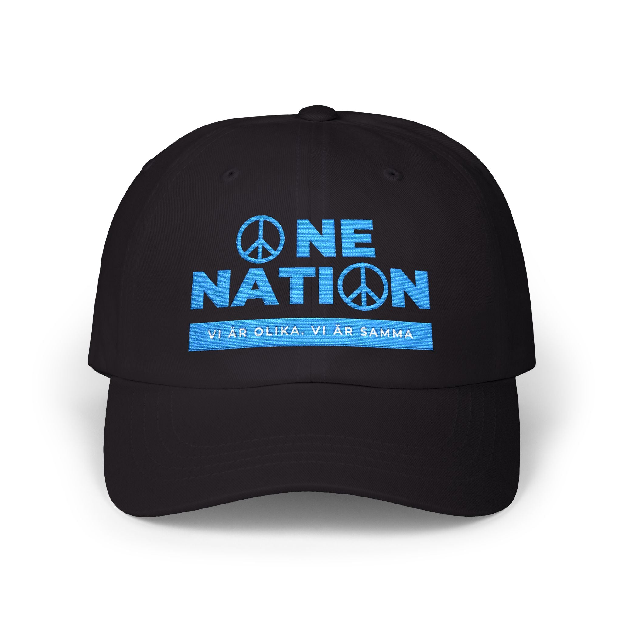 Embroidered Dad Cap, Swedish Quotes, We are One Nation, Unique Gift for Patriotic Swedes, Scandinavian Hat, Unity Headwear, Ethnic Pride Cap