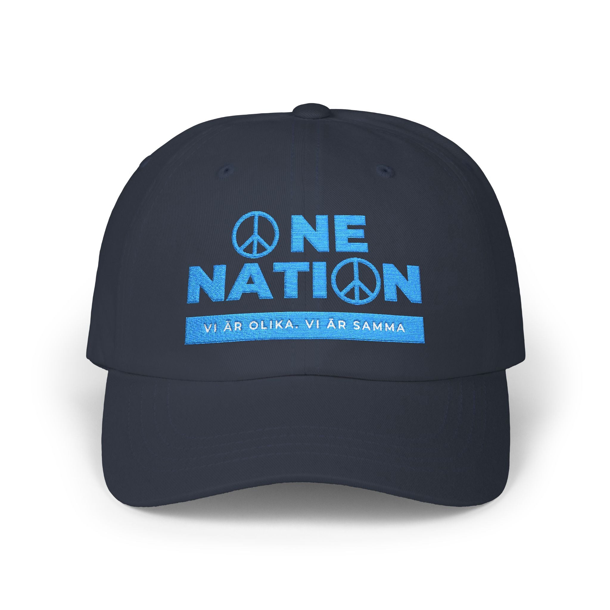 Embroidered Dad Cap, Swedish Quotes, We are One Nation, Unique Gift for Patriotic Swedes, Scandinavian Hat, Unity Headwear, Ethnic Pride Cap