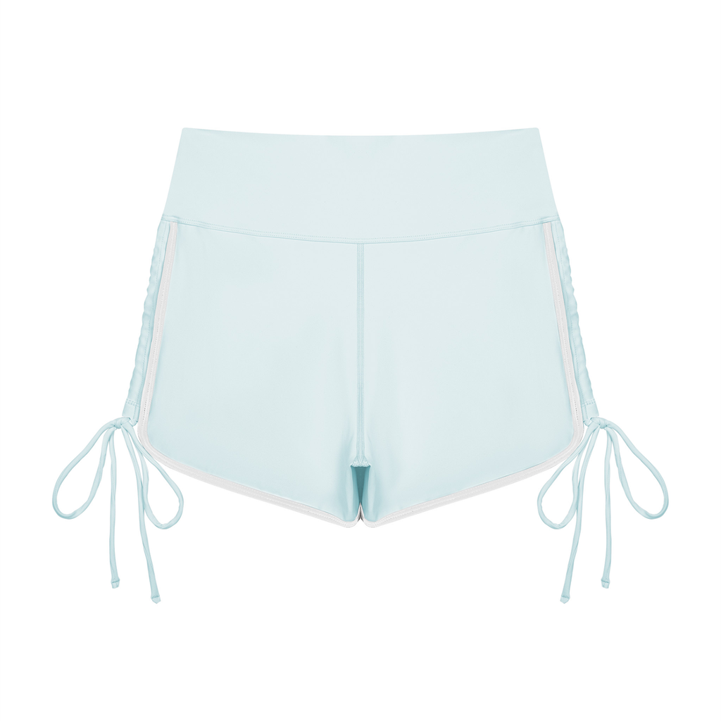 Women’s Color Block High Waisted Yoga Shorts
