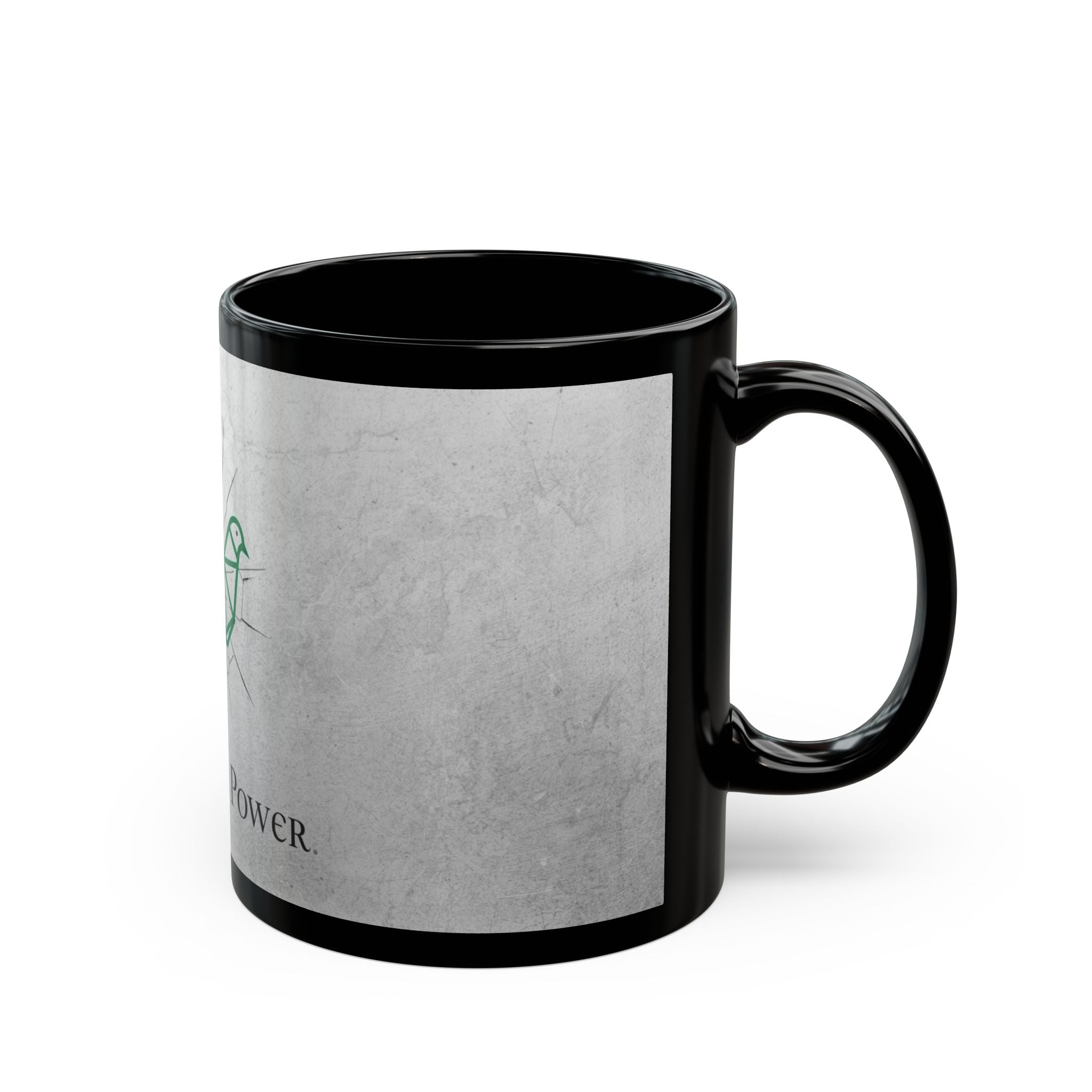 Mug - Peace Has Power Black Mug (11oz, 15oz)