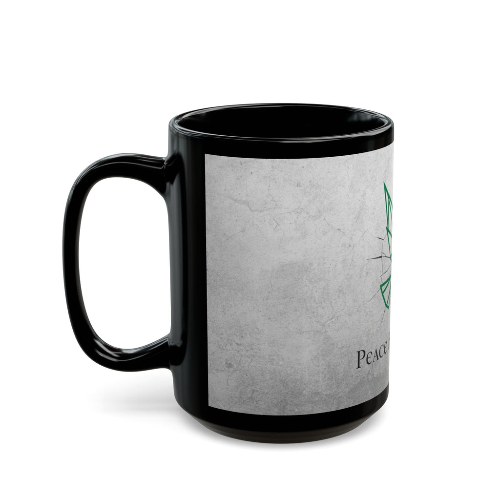 Mug - Peace Has Power Black Mug (11oz, 15oz)