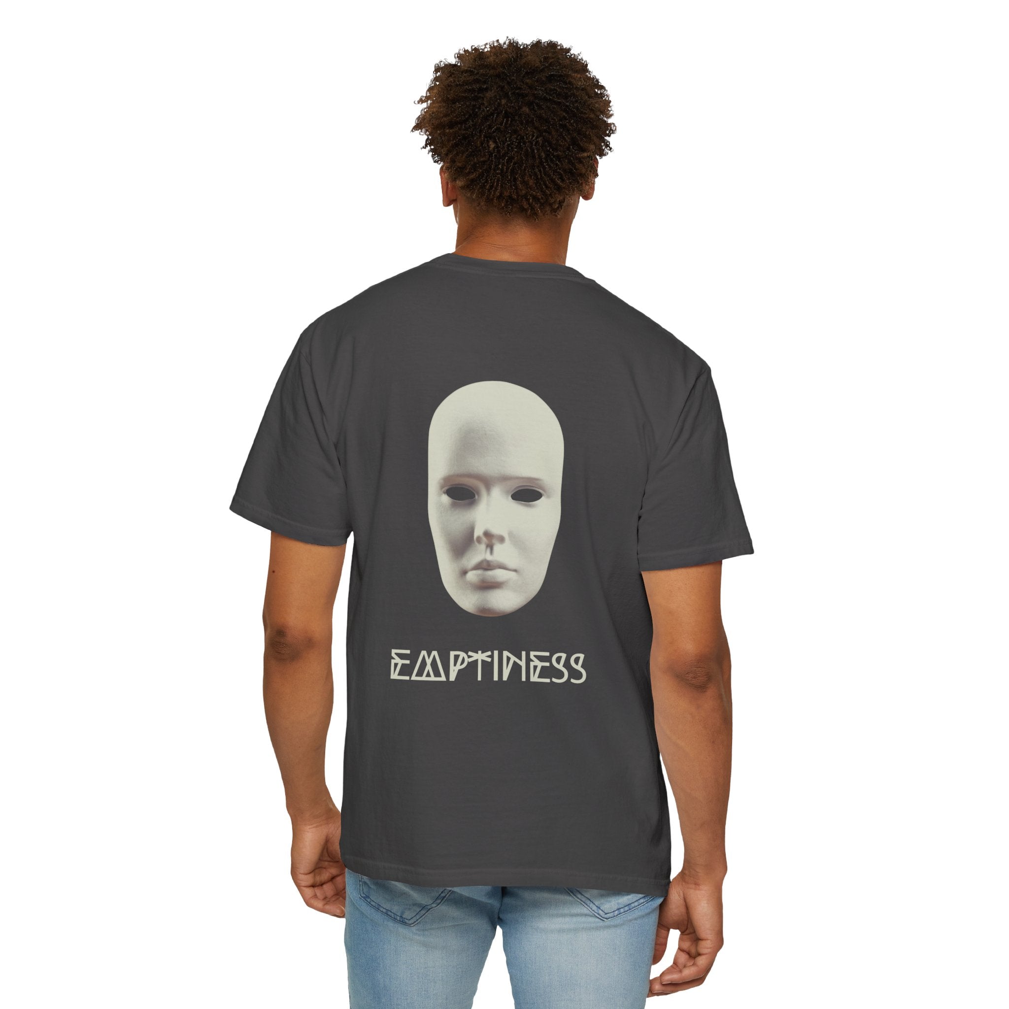 Emptiness Unisex Garment-Dyed T-Shirt, Comfortable Everyday Tee, Casual Streetwear Top, Unique Graphic Shirt, Perfect Gift for Any Occasion