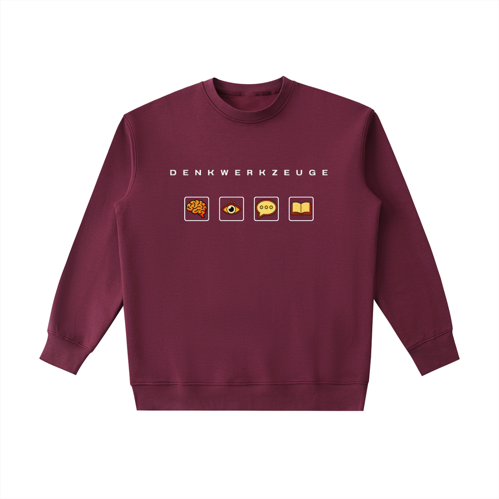 Essential-Sweatshirt mit Rundhalsausschnitt aus schwerem Material