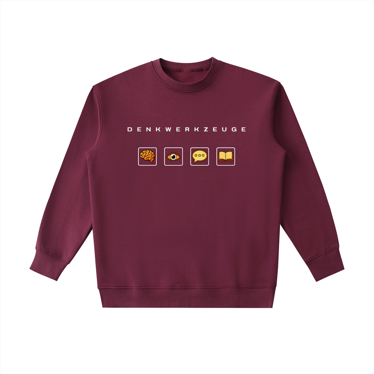 Essential-Sweatshirt mit Rundhalsausschnitt aus schwerem Material