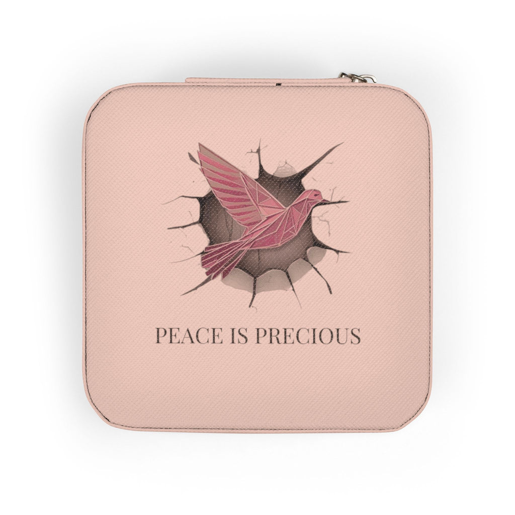 Chic Jewelry Travel Case, Pink Portable Jewelry Organizer, Gifts for Her, Wedding Jewelry Holder, Travel Accessory Box