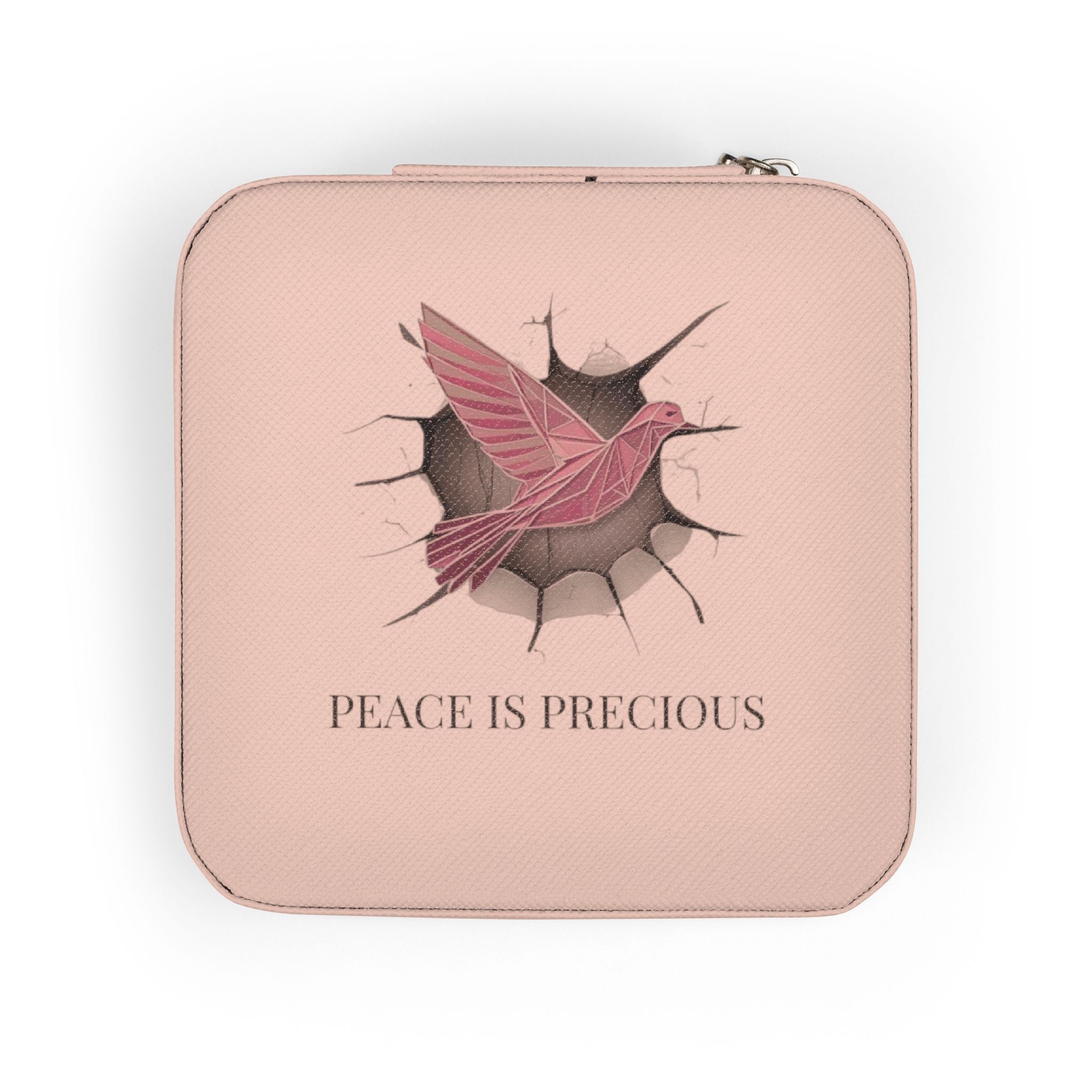 Chic Jewelry Travel Case, Pink Portable Jewelry Organizer, Gifts for Her, Wedding Jewelry Holder, Travel Accessory Box