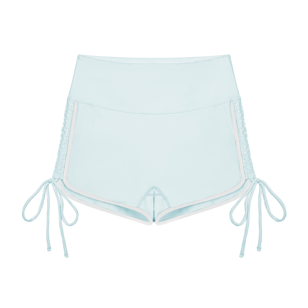 Women’s Color Block High Waisted Yoga Shorts
