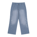 Men's Vintage Wash Splatter Denim Jeans