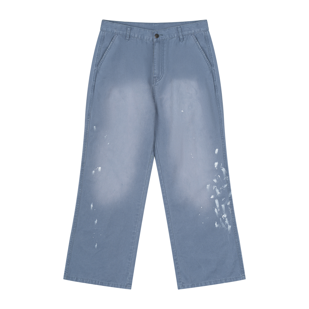 Men's Vintage Wash Splatter Denim Jeans