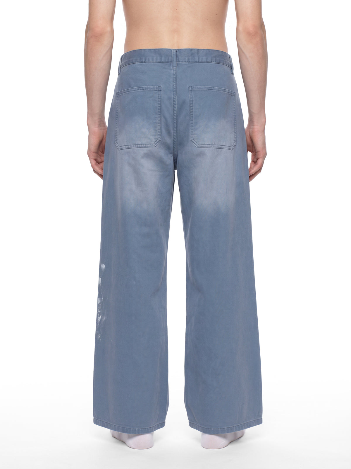 Men's Vintage Wash Splatter Denim Jeans