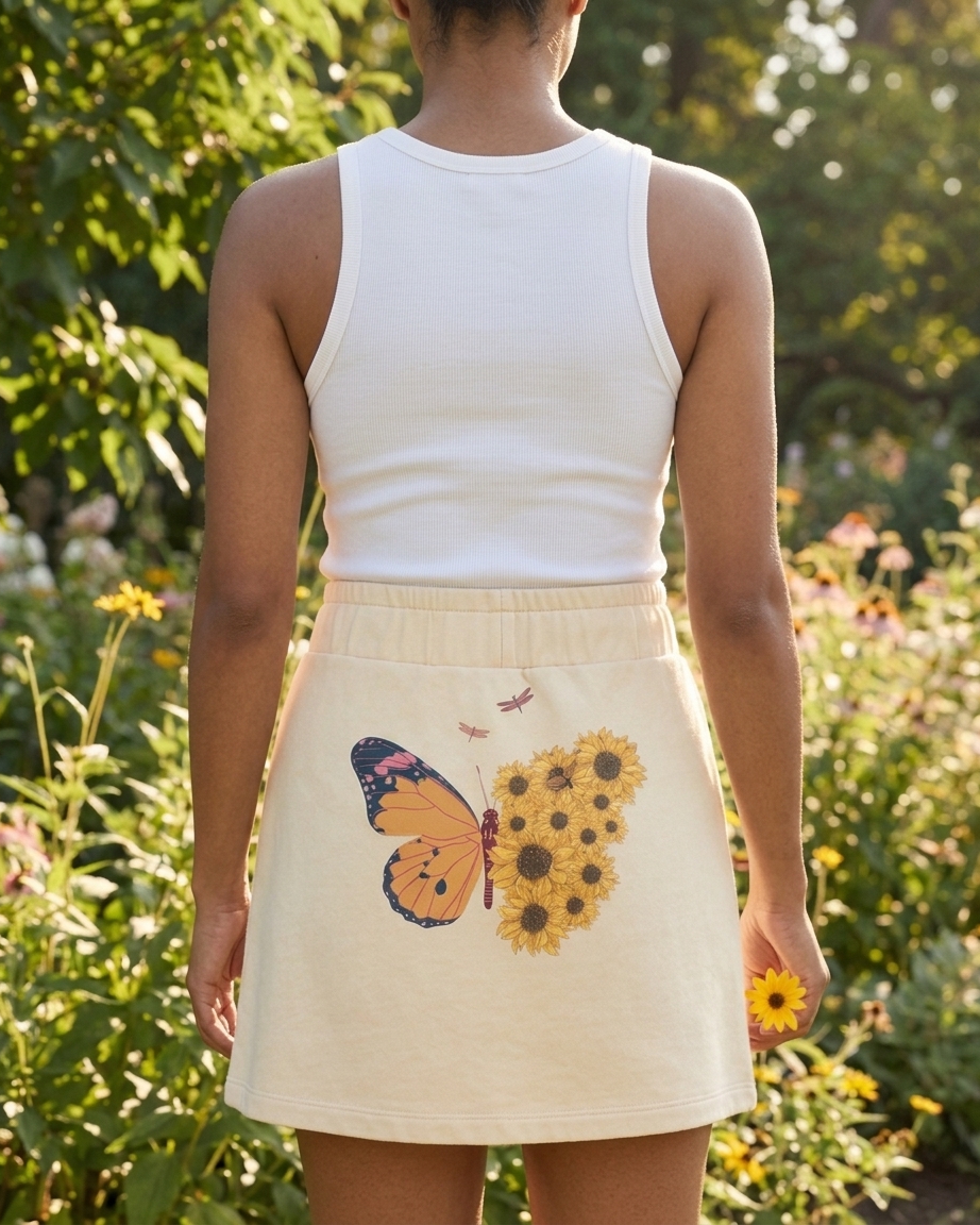 Women's Mineral Wash Mini Skirt