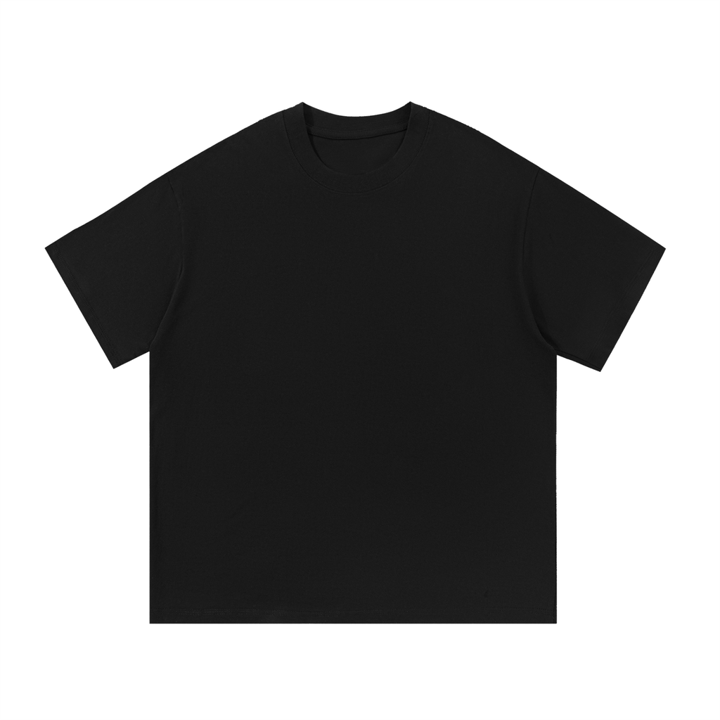Black t-shirt cotton very breathable on a white background
