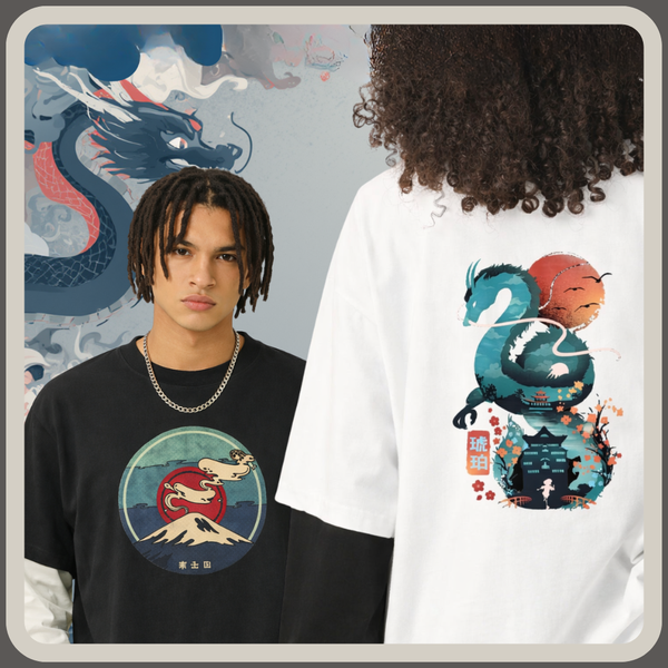 Dragon & Rising Sun