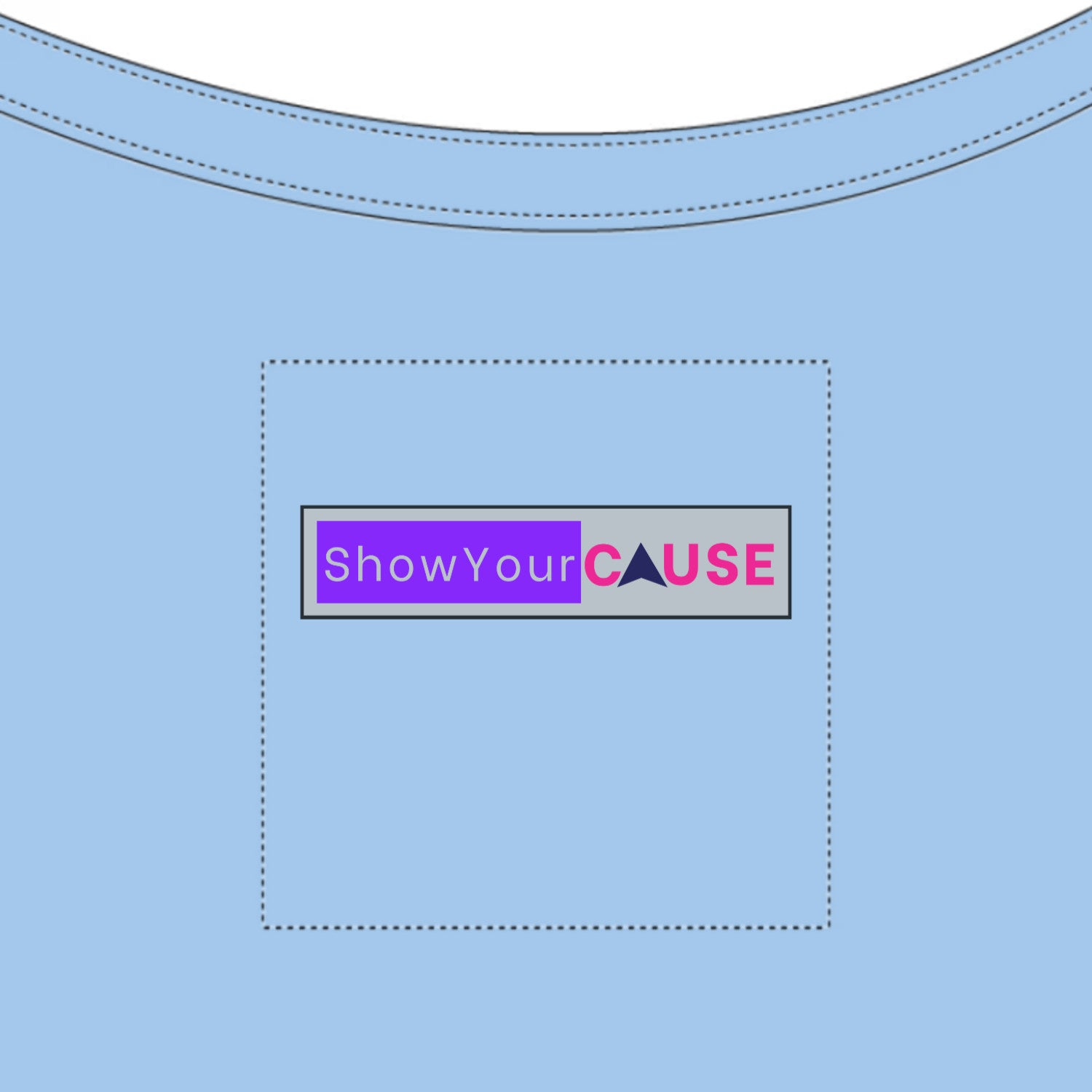 Light blue shirt with 'Show Your Cause' logo on a pocket.
Light blue t-shirt back design, CHOOF text bold black, cartoon eyes stylized, Arabic text chouf chwya lhih, ShowYourVibes collection, Moroccan streetwear, sarcastic humor design, playful urban fashion.
- “Chouf chwya lhih.”
- “Sir chouf chi blassa okhra.”
- “ShowYourVibes, show your sarcasm.”
- “Eyes li kaywasslou lmessage.”
