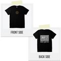 Black t-shirt with a logo on the front and text on the back, displayed on a white background.
Black t-shirt back Rabat Heritage vintage stamps design, Maroc inscription, 1933 المغرب text, ShowYourCulture collection, Moroccan heritage fashion, nostalgic streetwear, Rabat-inspired apparel.
“Rabat, roots in style.”

“ShowYourCulture, show your heritage.”

“Vintage pride, modern vibes.”

“History woven in fashion.”